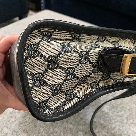 GUCCI Shoulder Bag vintage GG Supreme Navy blue - Picture 11 of 15